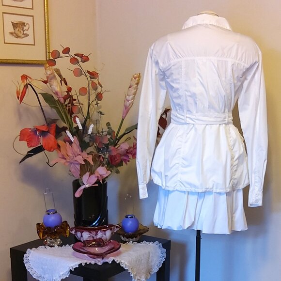 NWT MC PLANET Women's High Quality Casual White Jacket Lightweight Size 6 S - Picture 7 of 8